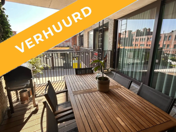 Appartement met groot terras, vlakbij Park Spoor Noord